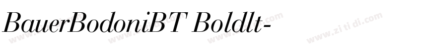 BauerBodoniBT Boldlt字体转换